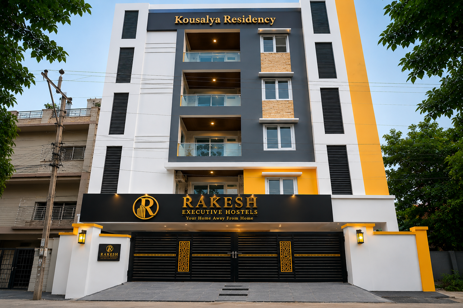 Rakesh Executive Boys Hostel Kousalya Residency SR Nagar